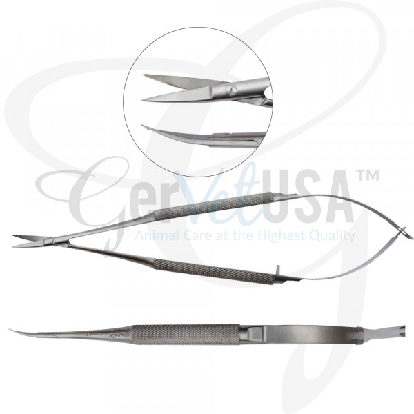 Castroviejo Scissors 6 Curved Micro Tip GerVetUSA Inc