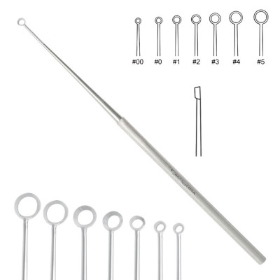 Buck Ear Curette 5 1/2" Straight Sharp