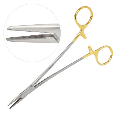 Crile Wood Needle Holder Tungsten Carbide