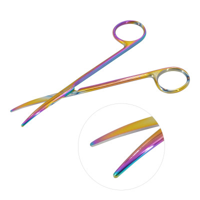 Metzenbaum Dissecting Scissors 5 inch Rainbow Coated Straight