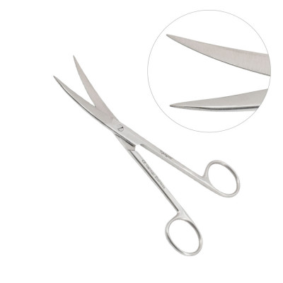 Operating Scissors Curved 4 1/2 inch - Sharp/Sharp