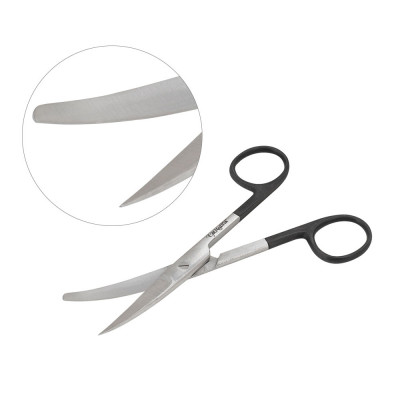 Operating Scissors SuperCut Sharp Blunt Curved 4 1/2 inch