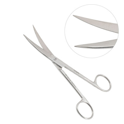 Operating Scissors Curved 5 inch - Sharp/Sharp