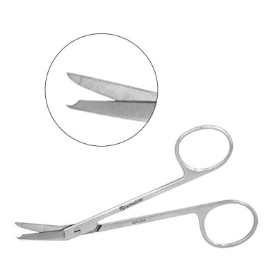 Cosmetic scissors made of stainless steel matte thin 4 ELAN