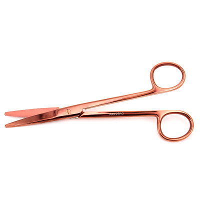 Mayo Dissecting Scissors Straight 5 1/2 inch Rose Gold Coated