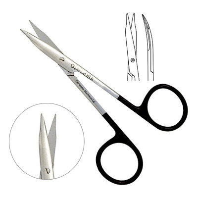 Stevens Tenotomy Scissors 4 1/4 inch Slightly Curved with Blunt Tips