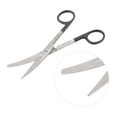 Supercut Canine Ear Cropping Scissors Curved - Sharp/Blunt