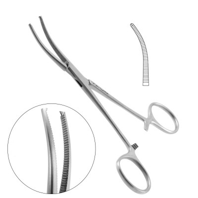 Rochester Ochsner Forceps Curved 6 1/4 inch Delicate