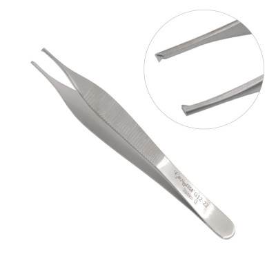 Adson Tissue Forceps 1x2 Teeth 4 3/4``