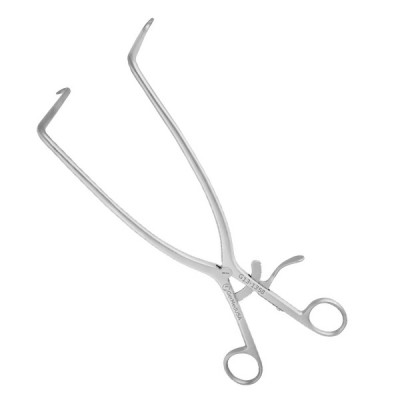 Deep Gelpi Retractor 10 1/2 inch 90 Degree Angle 3 inch 1x1 Blunt Points Ratchet