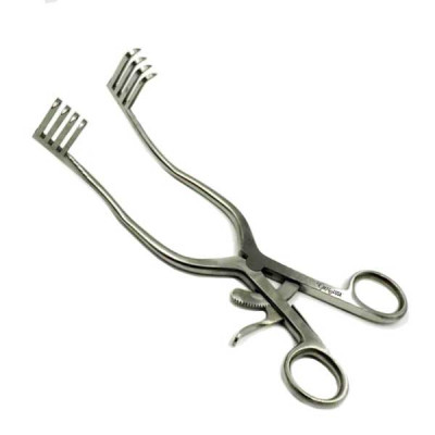 Adson Retractor 3/4 inch X 3/4 inch Angled 4x4 Teeth Sharp