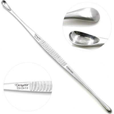 Gall Bladder Cystotomy Spoon 9 1/2 inch Double Ended 7mm / 9mm