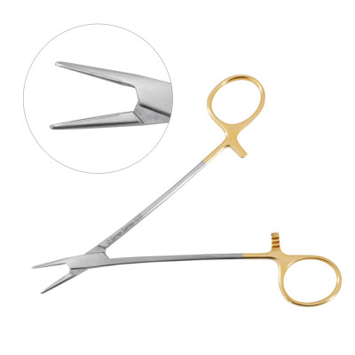 Crile-Wood Needle Holder 6, Serrated Jaws, Tungsten Carbide by Miltex® -  Delasco