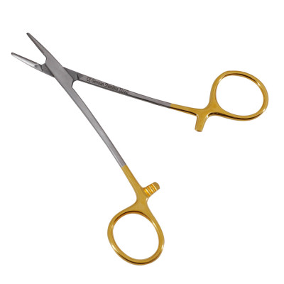 Webster Needle Holder 4 3/4" Serrated Jaws - Tungsten Carbide