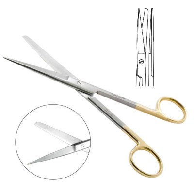 Operating Scissors Sharp Blunt Straight 7 inch - Tungsten Carbide