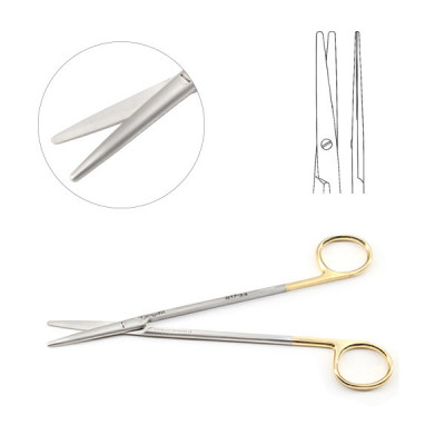 Metzenbaum Scissors Straight 6 inch Delicate - Tungsten Carbide