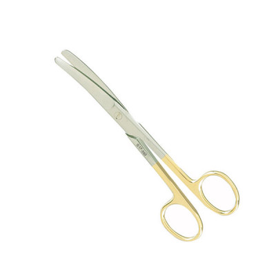 Operating Scissors Blunt Blunt Curved 4 1/2 inch - Tungsten Carbide