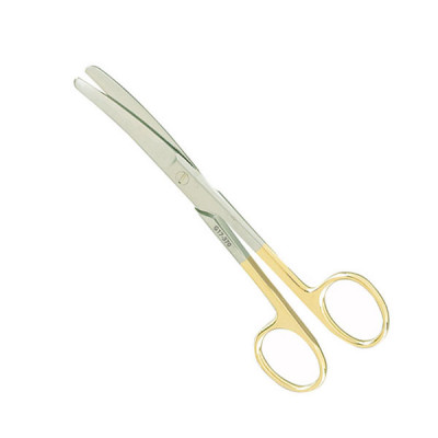 Operating Scissors Blunt Blunt Curved 5 inch - Tungsten Carbide