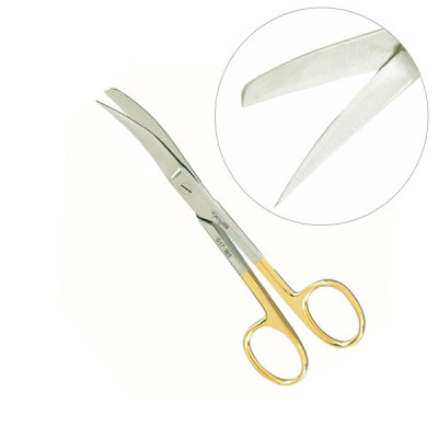 Operating Scissors Sharp Blunt Curved 4 1/2 inch - Tungsten Carbide