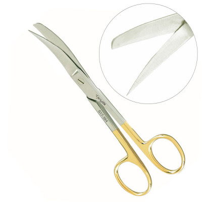 Operating Scissors Sharp Blunt Curved 6 1/2 inch - Tungsten Carbide