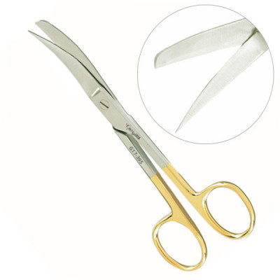 Operating Scissors Sharp Blunt Curved 7 1/2 inch - Tungsten Carbide