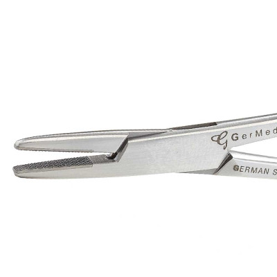 Mayo Hegar Needle Holders, Tungsten Carbide Insert Jaws, 6", Left Hand