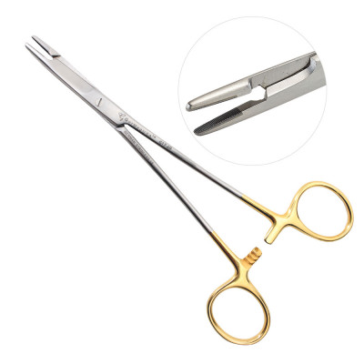 Olsen Hegar Needle Holder Scissors Combination 7 1/2 inch Serrated - Tungsten Carbide