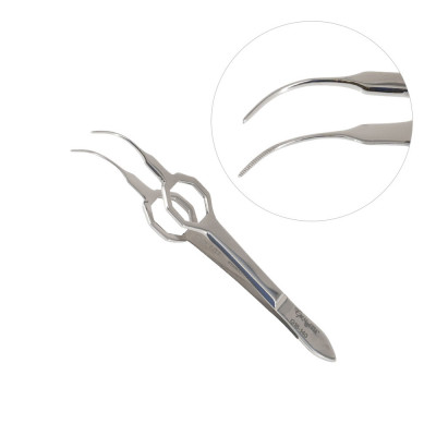 Foerster Iris Forceps 3 3/4`` Curved