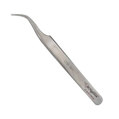 Jeweler's Forceps No. 7 Swiss Style Extra Fine Tips Curved 4 1/2``