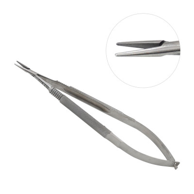 Micro Needle Holder Straight Special Cut Handle Without Lock 15cm