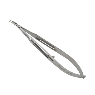 Micro Needle Holder 5 1/2 inch Curved Delicate Tip Without Lock