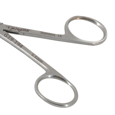 Bellucci Micro Ear Scissors 3 1/4" Shaft 5.5mm Blades - Curved Right