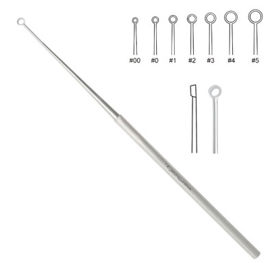 Buck Ear Curette 5 1/2" Straight Sharp Size 00