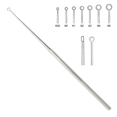 Buck Ear Curette 5 1/2" Straight Sharp Size 0