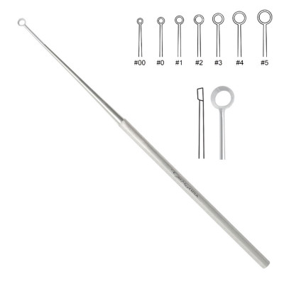 Buck Ear Curette 5 1/2" Straight Sharp Size 3