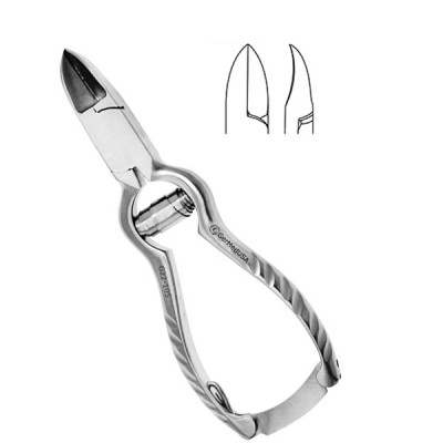 Nail Nipper 5 1/2 inch Concave Jaws Barrel Spring