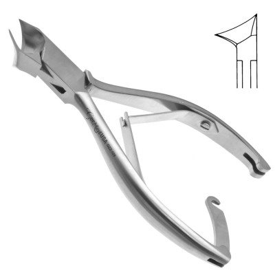 Nail Nipper 5 1/2 inch Short Angled Jaws Double Spring