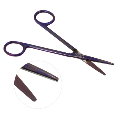 Metzenbaum Dissecting Scissors 5 3/4 inch Straight Purple Coated