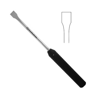 Osteotome Large Handle Straight 17 inch Plastic Handle 9 inch Black 3/4 inch (18mm)