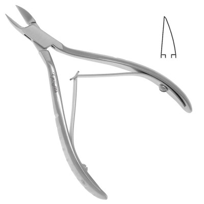 Nail Nipper 4 1/2 inch Grooved Handles Delicate