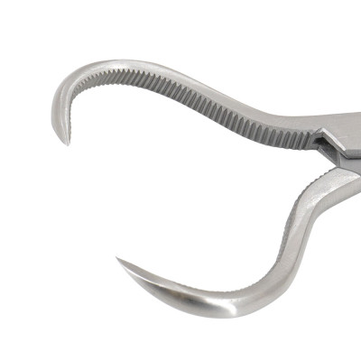 Lewin Bone Forceps 7" Slightly Curved Serrated Jaws