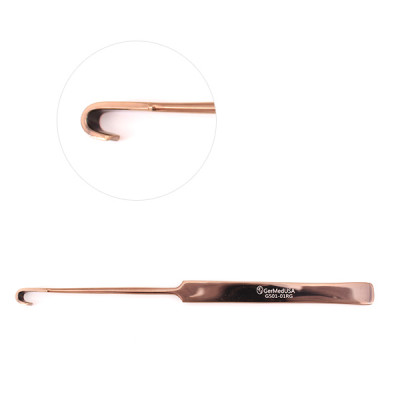 Snook Ovariectomy Hooks 8 inch, Rose Gold