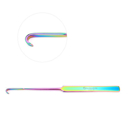 Snook Ovariectomy Hooks 8 inch Rainbow Coated