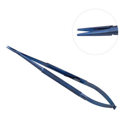 Jacobson Microvascular Needle Holder Straight 7 inch Titanium