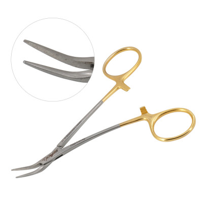 Peet Forceps 4 3/4 inch 35 Degree Diamond Coated