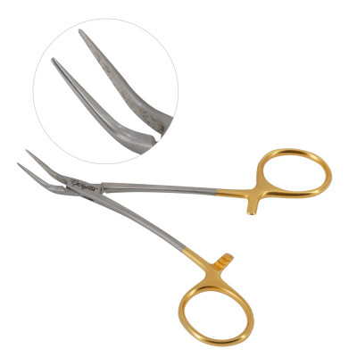 Peet Forceps 4 3/4 inch 45 Degree Diamond Coated