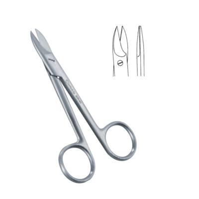 Wire Cutting Scissors 4 inch Straight Serrated For Cerclage Wire Only