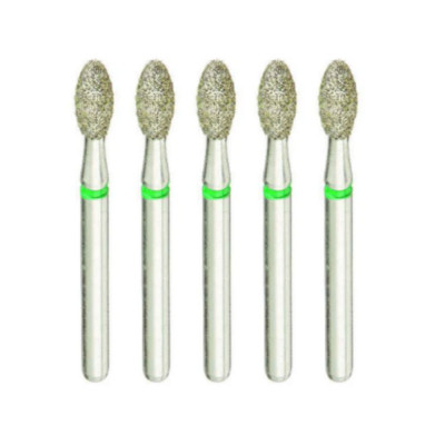 Dental Diamond Burs 379/2.1 Medium - Egg Shaped - Pack of 5