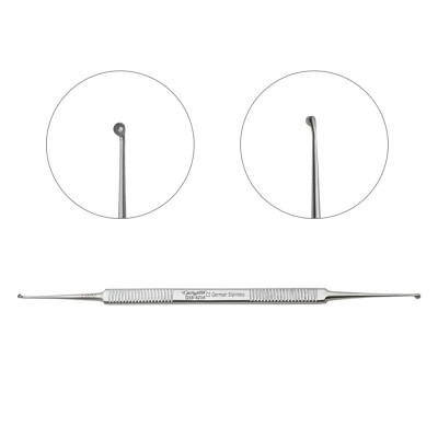 House Stapes Curette 6 inch Double Ended 30 Degree Angle 1.6x2.0mm
