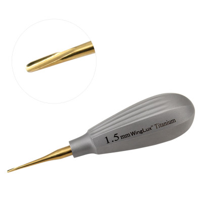 Luxating Winged WingLux Color Coated Titanium, 1.5mm Silver